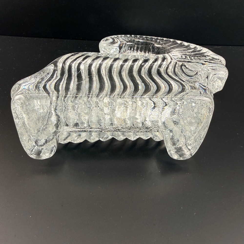 Erik Hoglund Boda Sweden Glass Ram Sculpture Julbock Yule Goat Figurine 6.5" - Picture 6 of 9